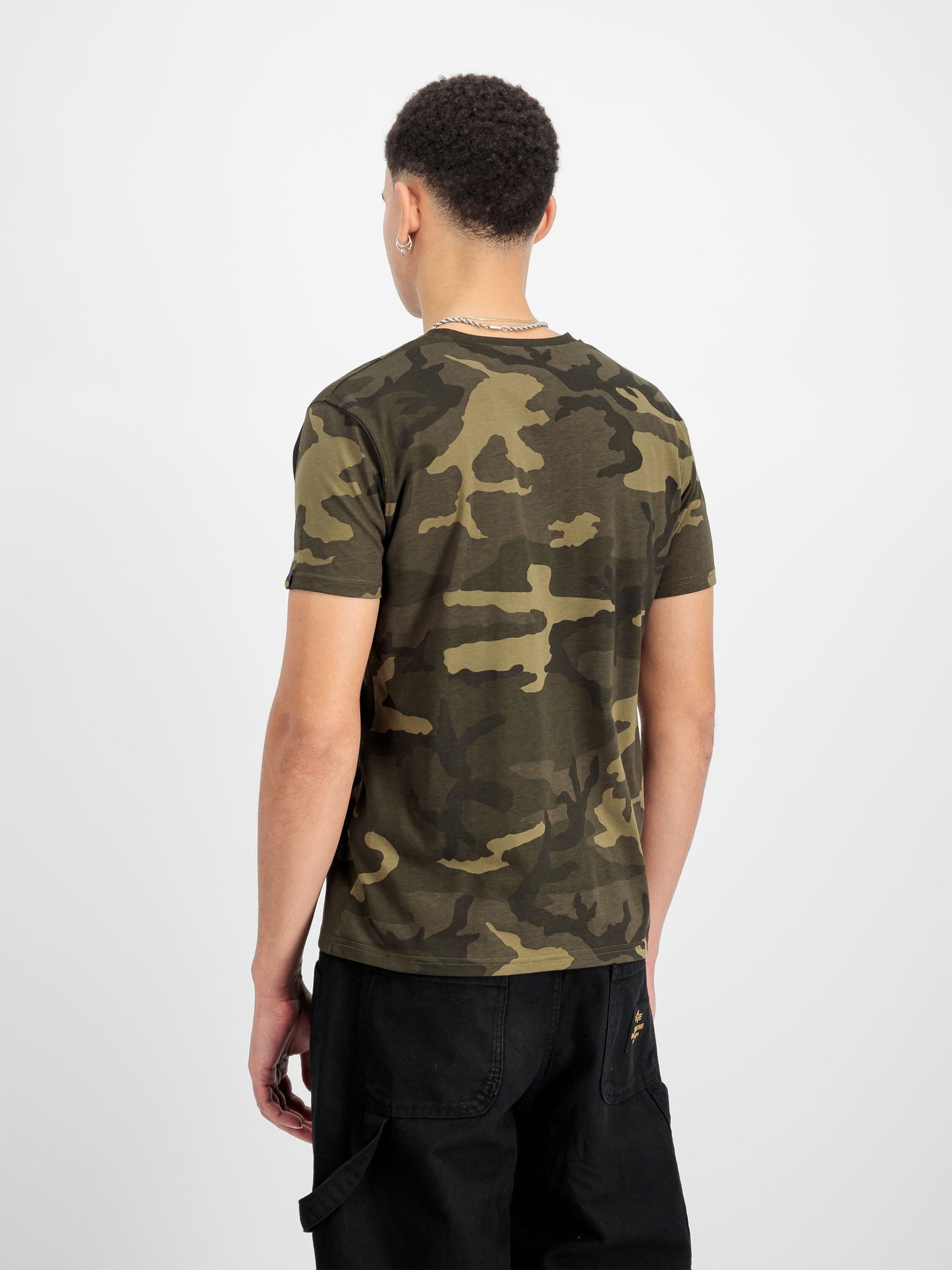 BASIC SMALL LOGO T-SHIRT CAMO T-SHIRT Alpha Industries 