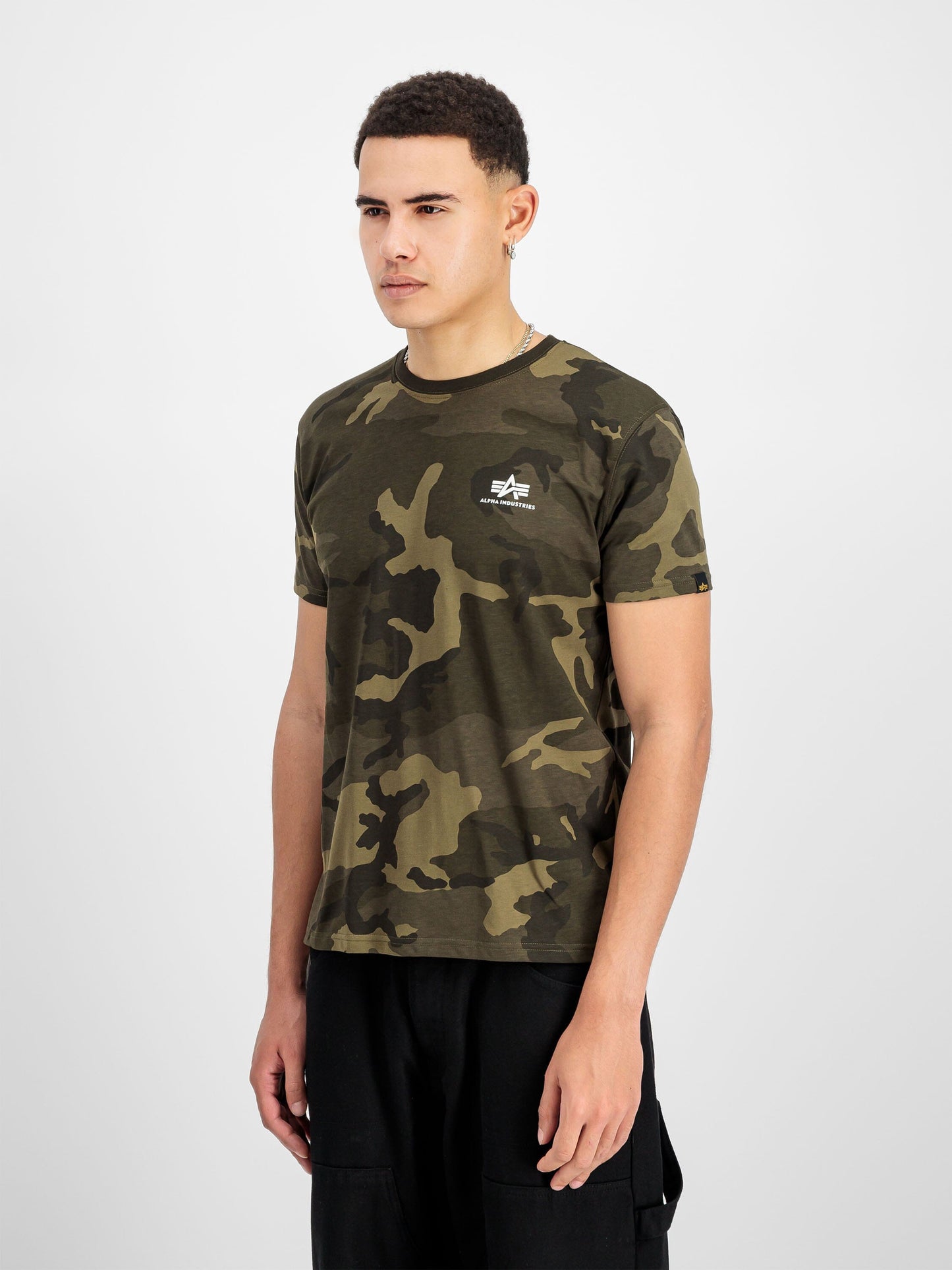 BASIC SMALL LOGO T-SHIRT CAMO T-SHIRT Alpha Industries 
