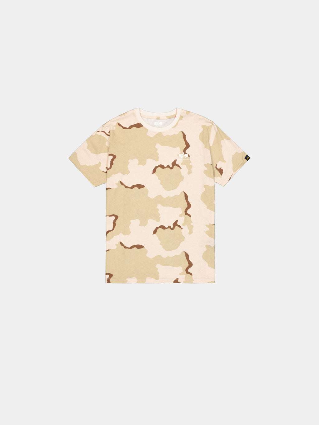 BASIC SMALL LOGO T-SHIRT CAMO T-SHIRT Alpha Industries DESERT CAMO XS 