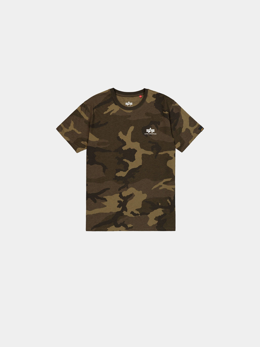 BASIC SMALL LOGO T-SHIRT CAMO T-SHIRT Alpha Industries OLIVE CAMO XS 