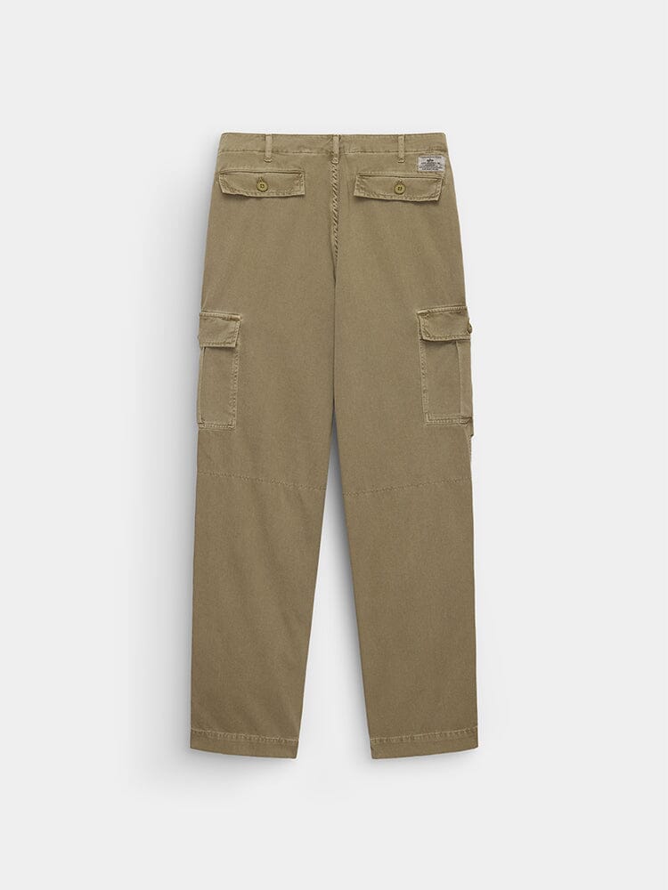 Alpha Industries Bdu Cargo Pant with two buttoned hip flap pockets and two side cargo pockets.