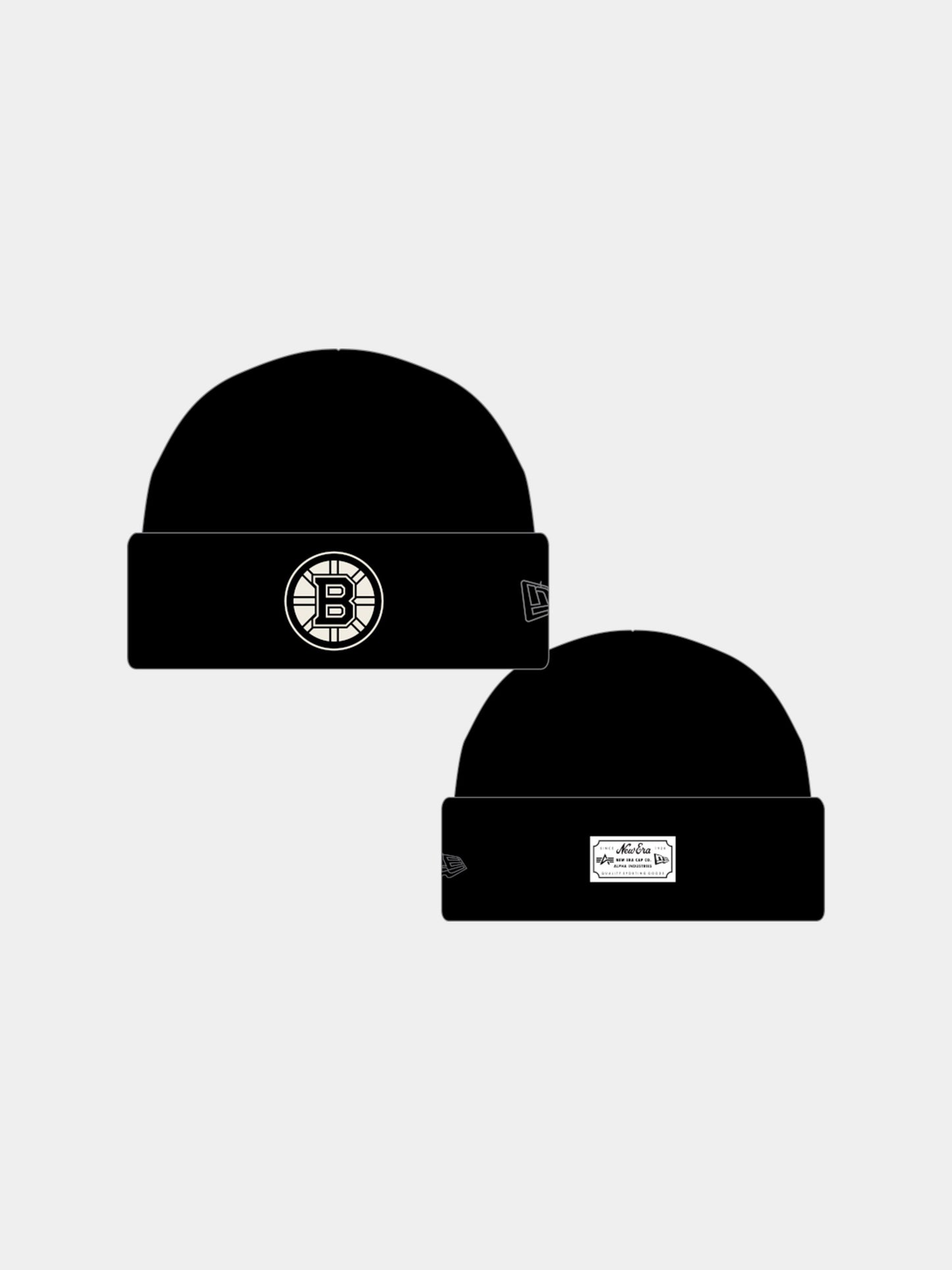BOSTON BRUINS X ALPHA X NEW ERA SHORT CUFF BEANIE ACCESSORY Alpha Industries 