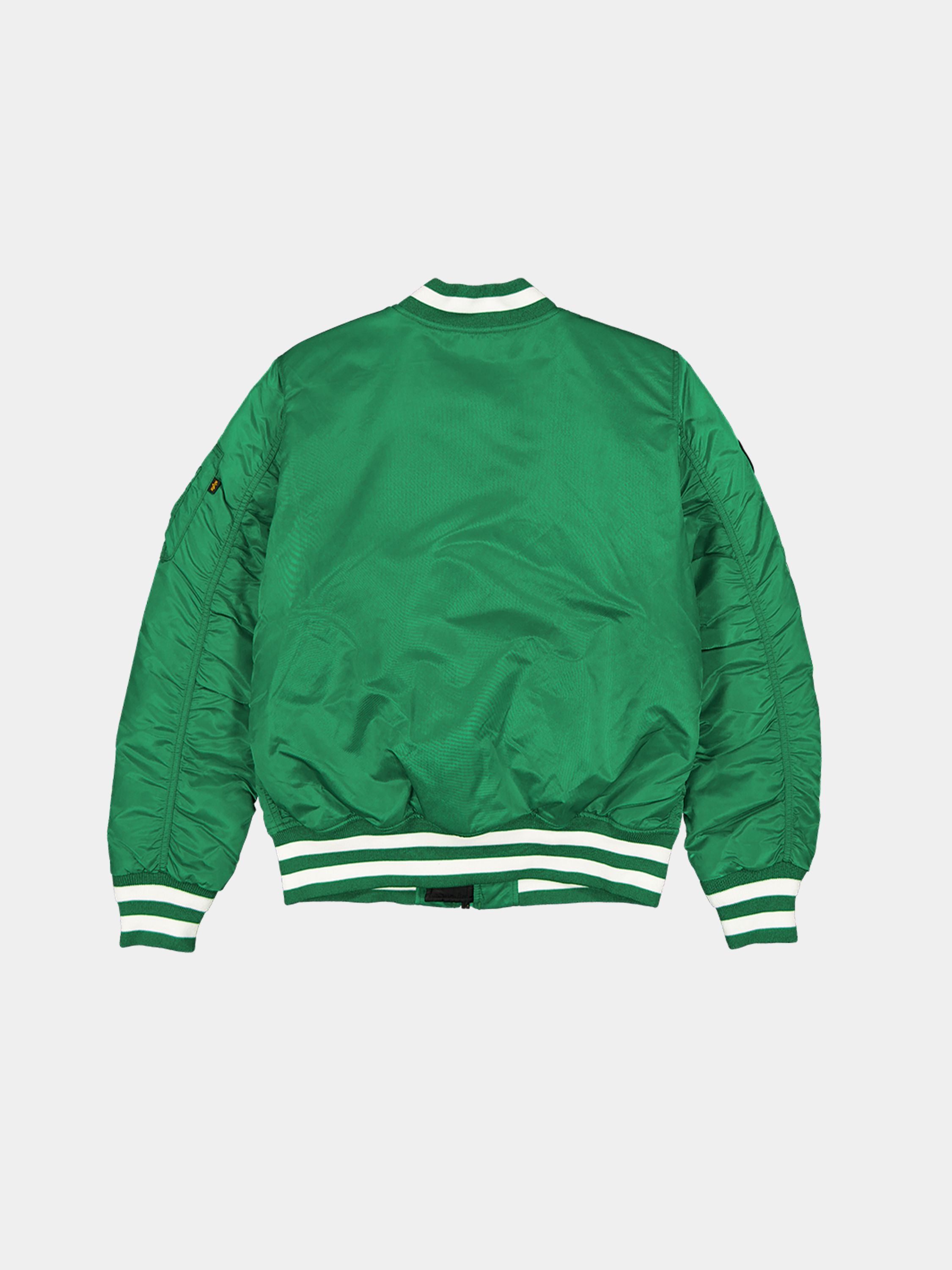 Boston Celtics X Alpha X New Era MA-1 Bomber Jacket (Kelly Green
