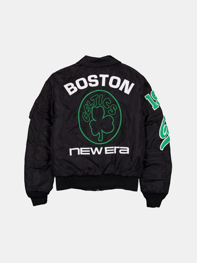 BOSTON CELTICS X ALPHA X NEW ERA MA-1 COLLARED BOMBER JACKET OUTERWEAR Alpha Industries 