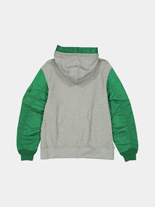 BOSTON CELTICS X ALPHA X NEW ERA MA-1 ZIP UP HOODIE OUTERWEAR Alpha Industries 