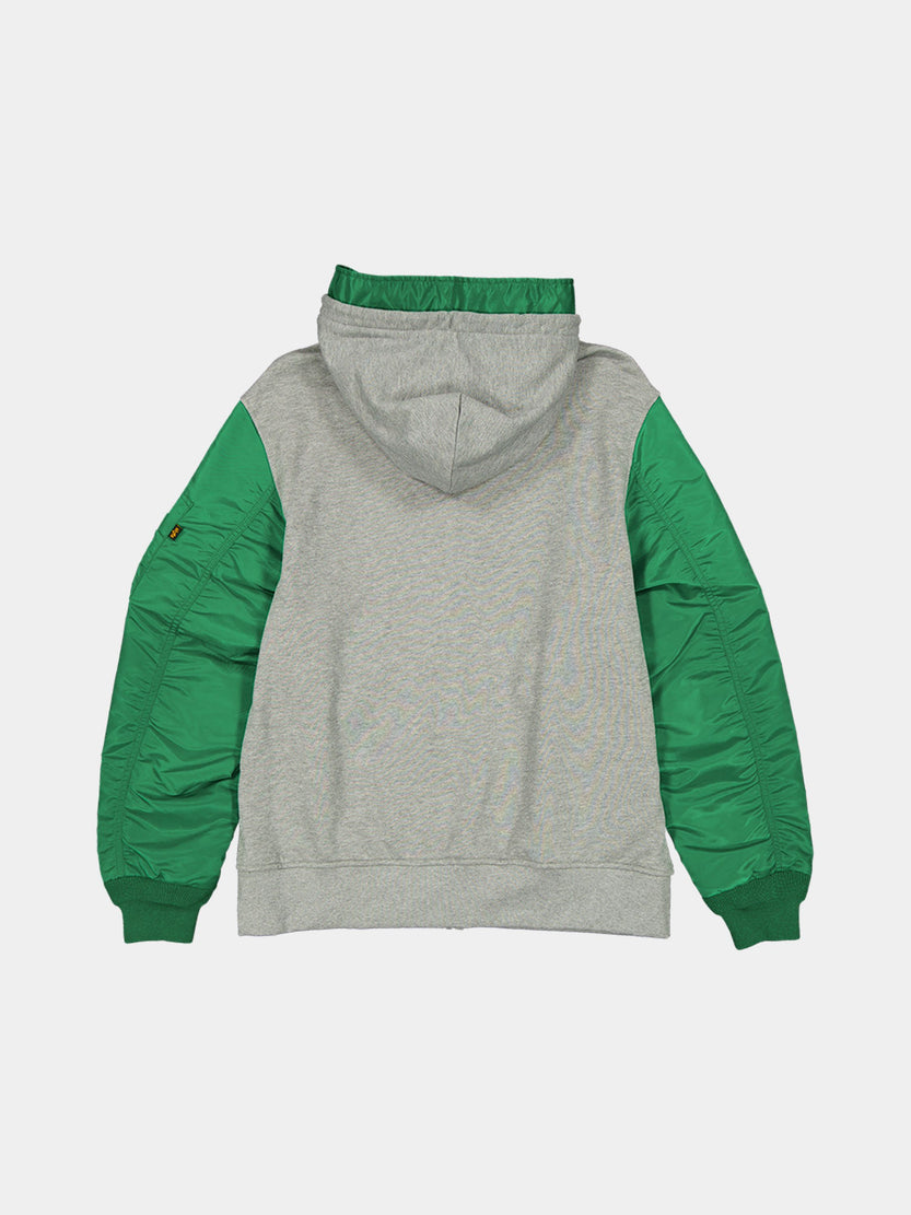 BOSTON CELTICS X ALPHA X NEW ERA MA-1 ZIP UP HOODIE OUTERWEAR Alpha Industries 