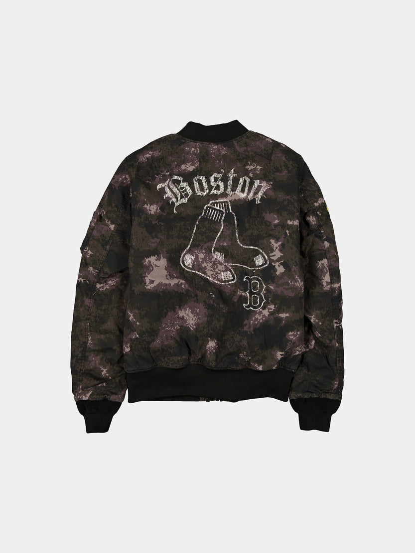 BOSTON RED SOX X ALPHA X NEW ERA MA-1 BOMBER JACKET (BLACK CAMO) OUTERWEAR Alpha Industries 