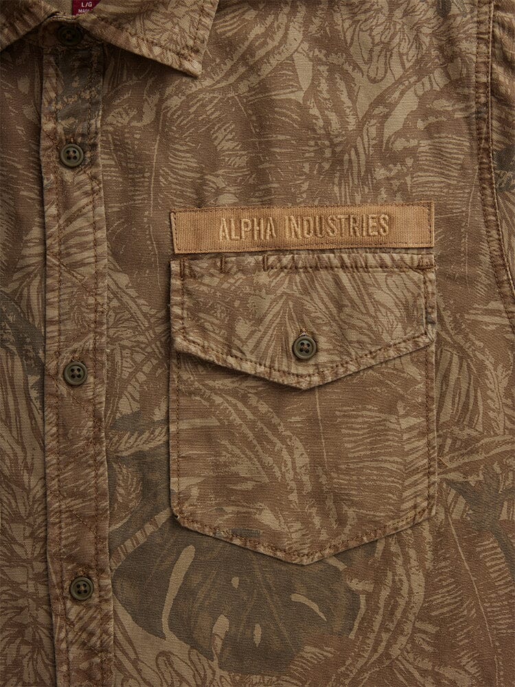 BOTANIC JUNGLE CAMO SS SHIRT TOP Alpha Industries 