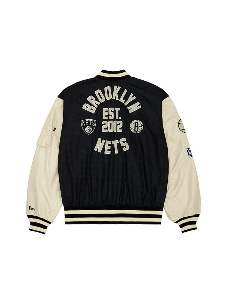 BROOKLYN NETS X ALPHA X NEW ERA L-2B BOMBER JACKET | Alpha Industries