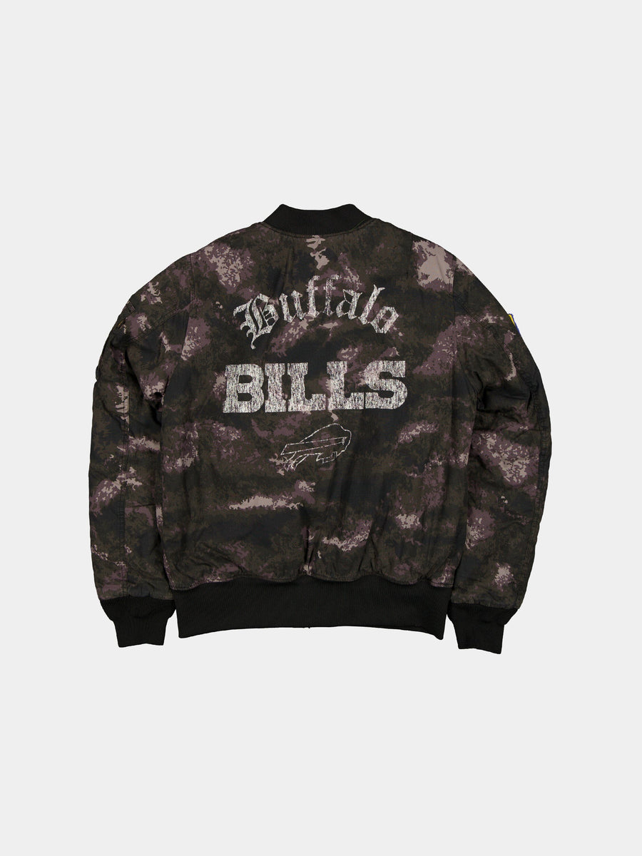 BUFFALO BILLS X ALPHA X NEW ERA MA-1 BOMBER JACKET (BLACK CAMO) OUTERWEAR Alpha Industries 