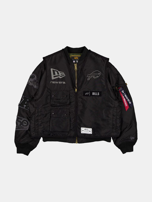 BUFFALO BILLS X ALPHA X NEW ERA MA-1 VEST OUTERWEAR Alpha Industries BLACK S 