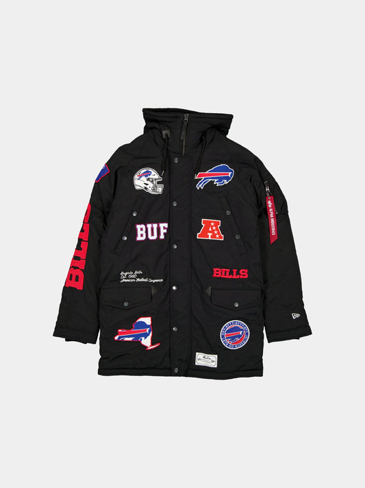 BUFFALO BILLS X ALPHA X NEW ERA N-3B PARKA OUTERWEAR Alpha Industries BLACK S 