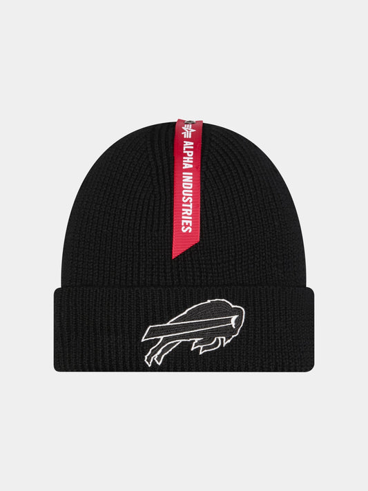 BUFFALO BILLS X ALPHA X NEW ERA SHORT CUFF BEANIE ACCESSORY Alpha Industries BLACK O/S 