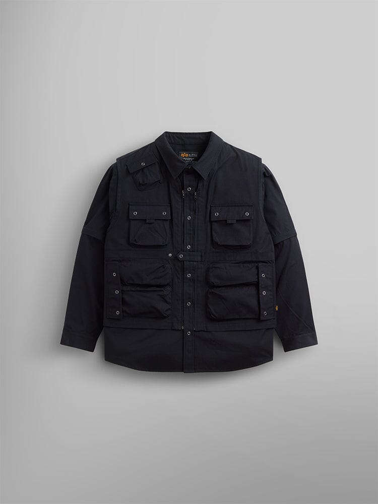 C-1 MOD SHIRT JACKET OUTERWEAR Alpha Industries BLACK XS 