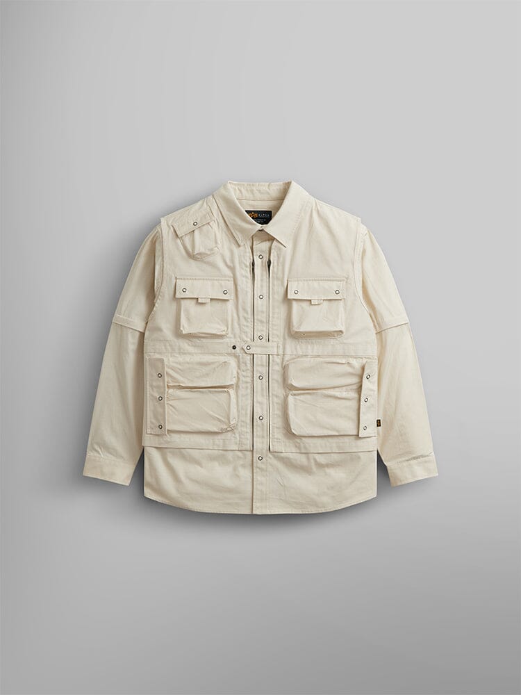 C-1 MOD SHIRT JACKET OUTERWEAR Alpha Industries LIMESTONE XS 