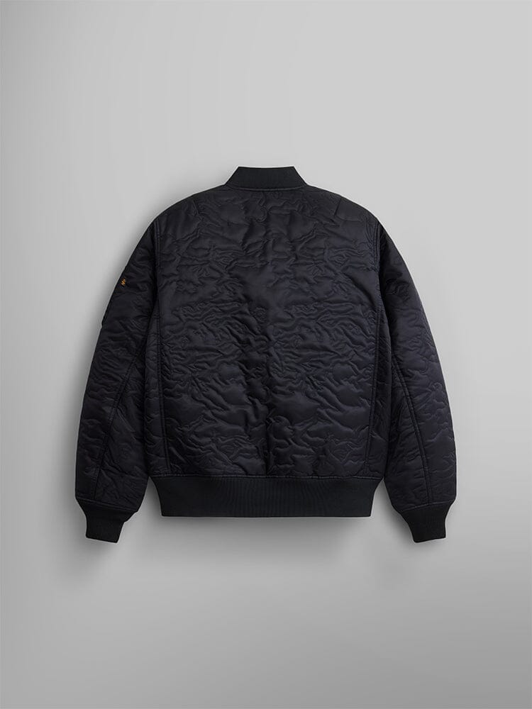 Camo Quilted MA-1 Bomber Jacket Black | Alpha Industries