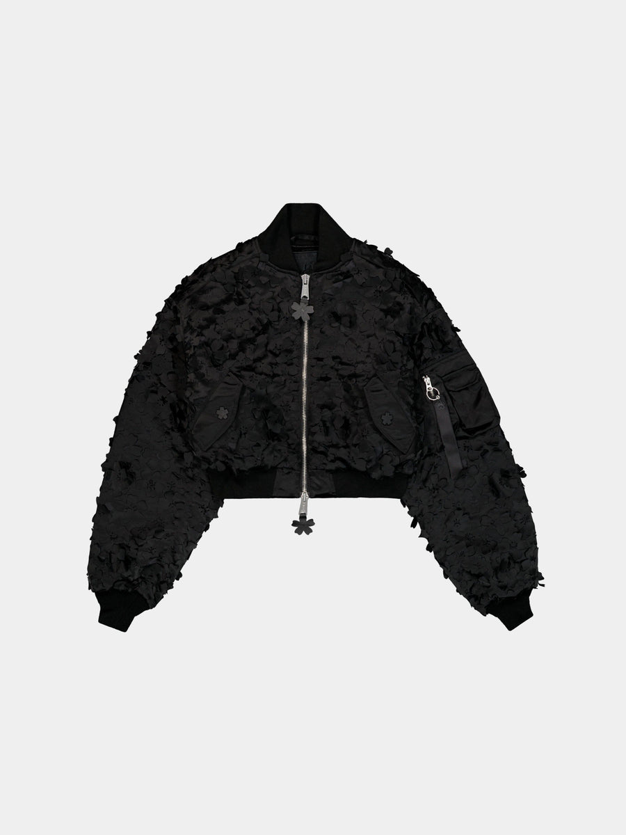 CECILIE BAHNSEN X ALPHA MA-1 CR LASER CUT COLLAB Alpha Industries BLACK XXS 