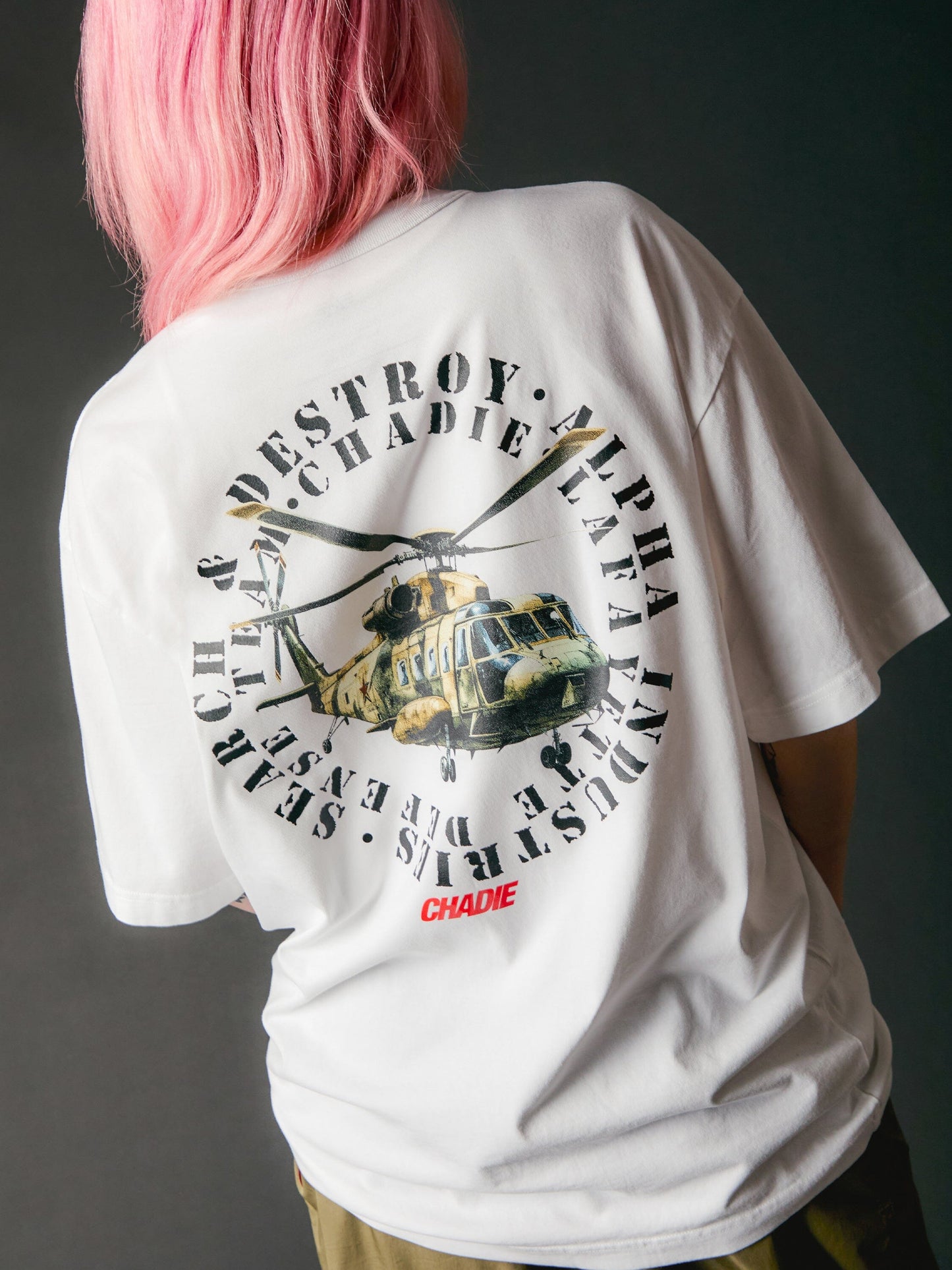 CHADIE X ALPHA CHOPPER TEE COLLAB Alpha Industries 