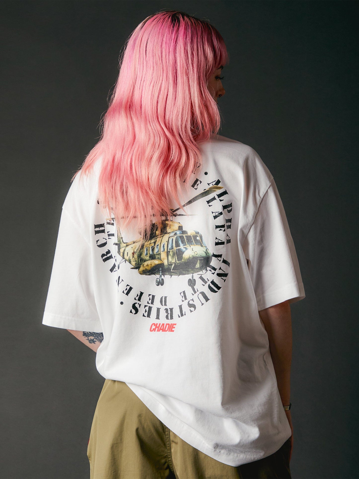 CHADIE X ALPHA CHOPPER TEE COLLAB Alpha Industries 