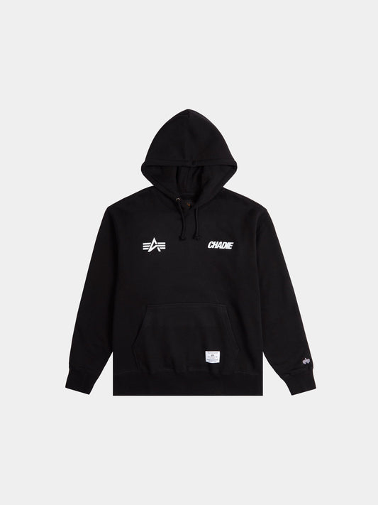 CHADIE X ALPHA JET STREAM HOODIE COLLAB Alpha Industries BLACK XS 