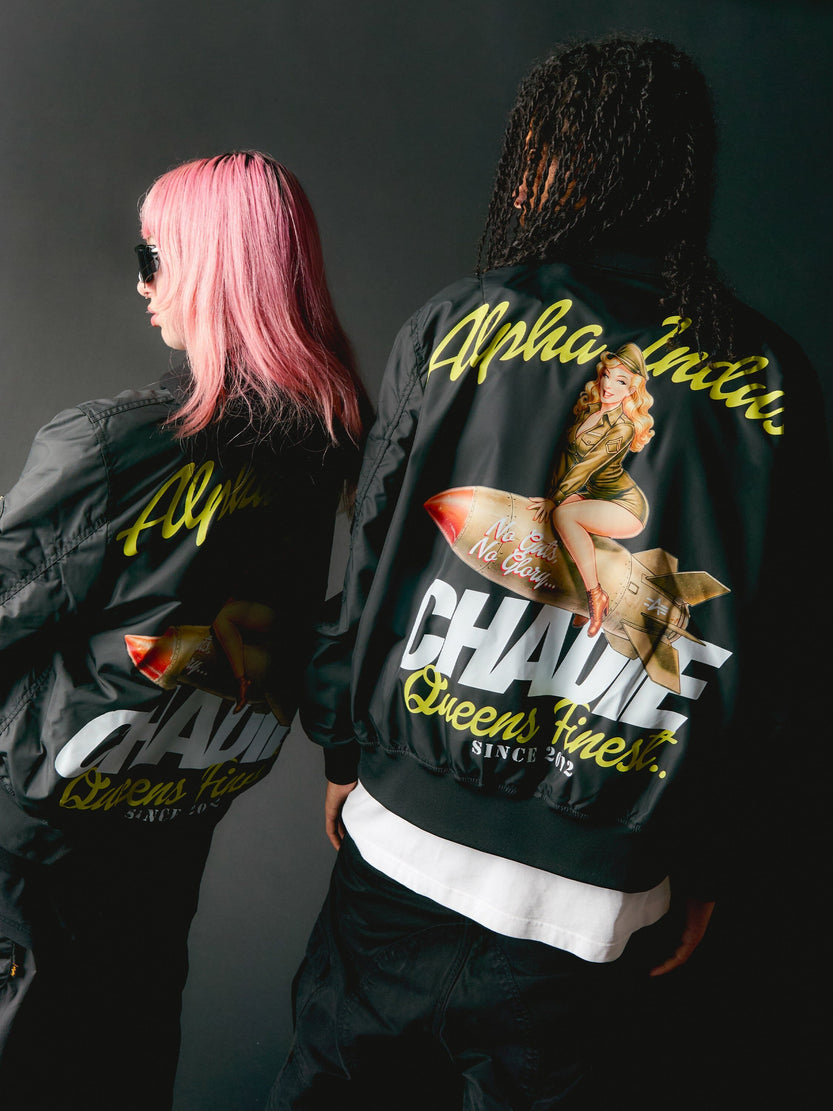 CHADIE X ALPHA NO GUTS NO GLORY L-2B FLIGHT JACKET COLLAB Alpha Industries 