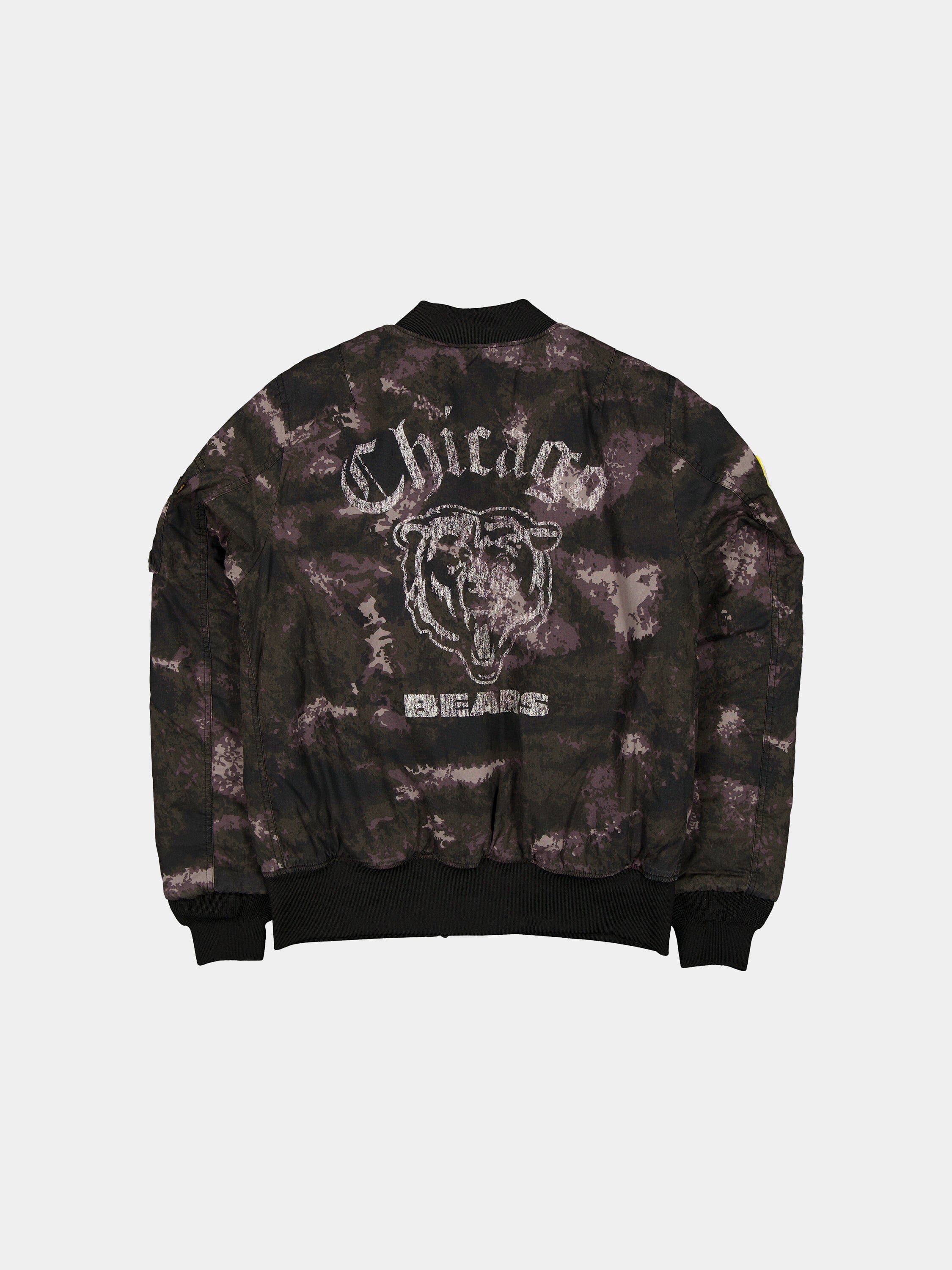 CHICAGO BEARS X ALPHA X NEW ERA MA-1 BOMBER JACKET (BLACK CAMO) OUTERWEAR Alpha Industries 