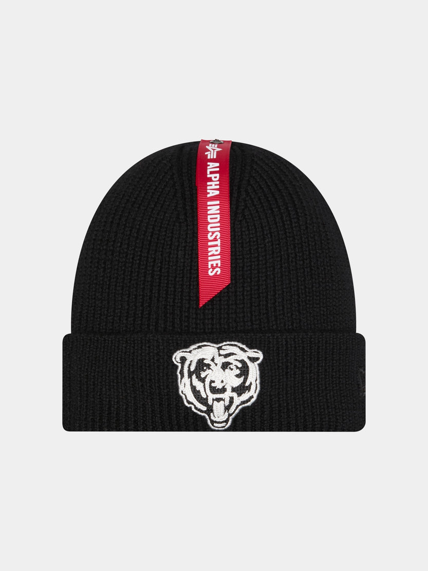 CHICAGO BEARS X ALPHA X NEW ERA SHORT CUFF BEANIE ACCESSORY Alpha Industries BLACK O/S 