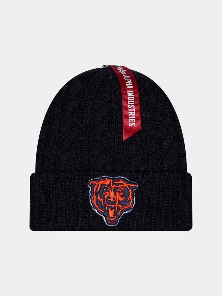 CHICAGO BEARS X ALPHA X NEW ERA SHORT CUFF KNIT BEANIE ACCESSORY Alpha Industries NAVY O/S 