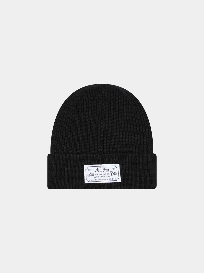 CHICAGO BLACKHAWKS X ALPHA X NEW ERA SHORT CUFF BEANIE ACCESSORY Alpha Industries 