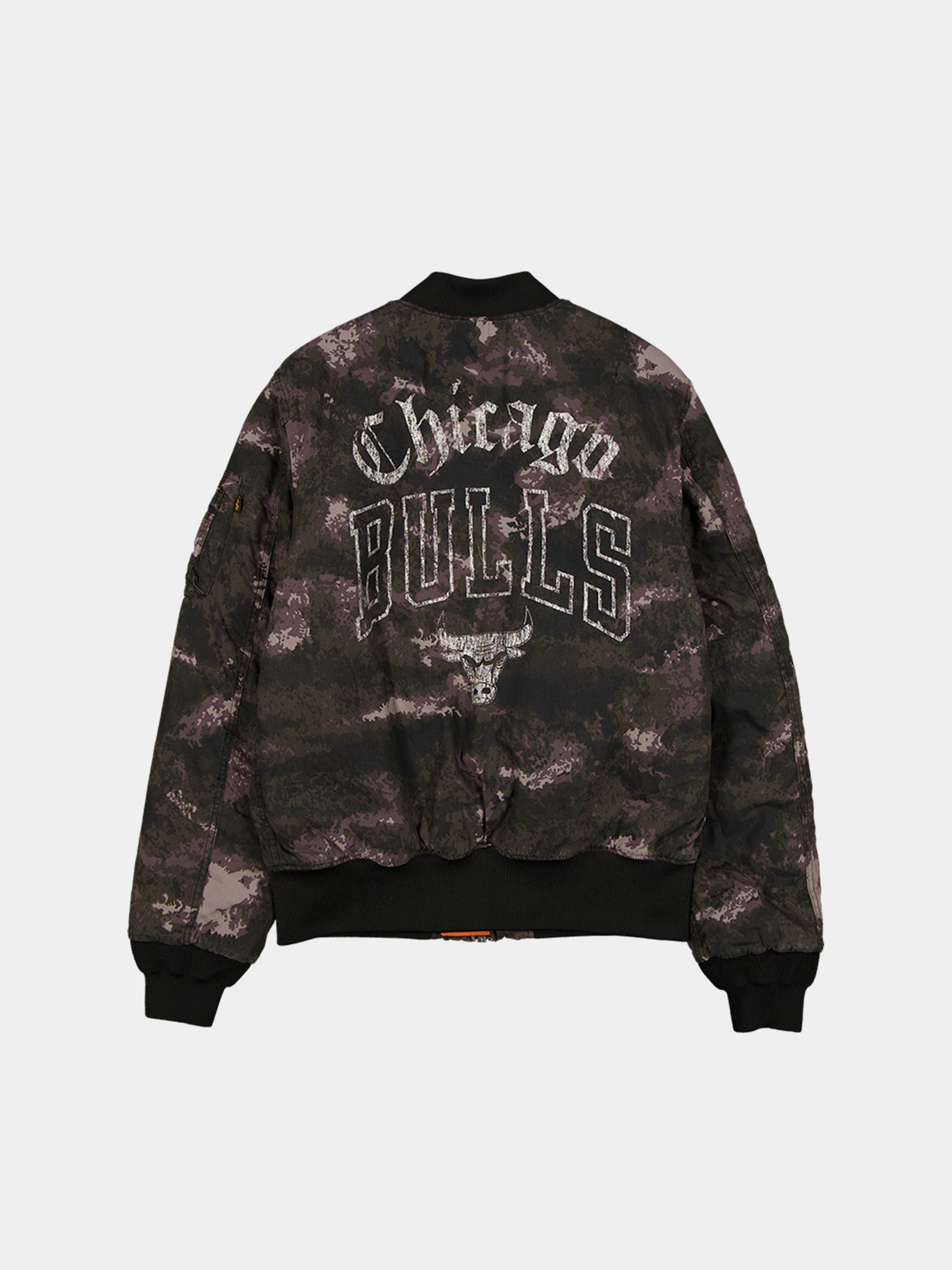 CHICAGO BULLS X ALPHA X NEW ERA MA-1 BOMBER JACKET (BLACK CAMO) OUTERWEAR Alpha Industries 