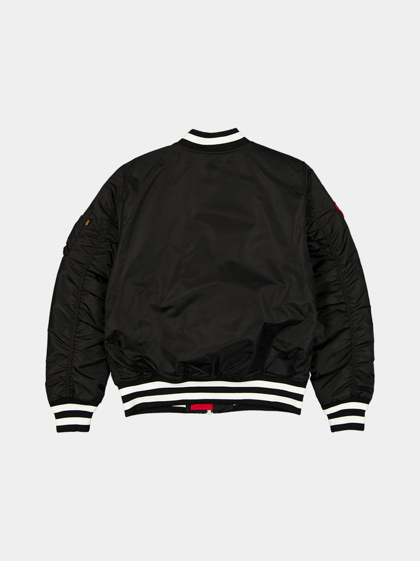 CHICAGO BULLS X ALPHA X NEW ERA MA-1 BOMBER JACKET (BLACK) OUTERWEAR Alpha Industries 