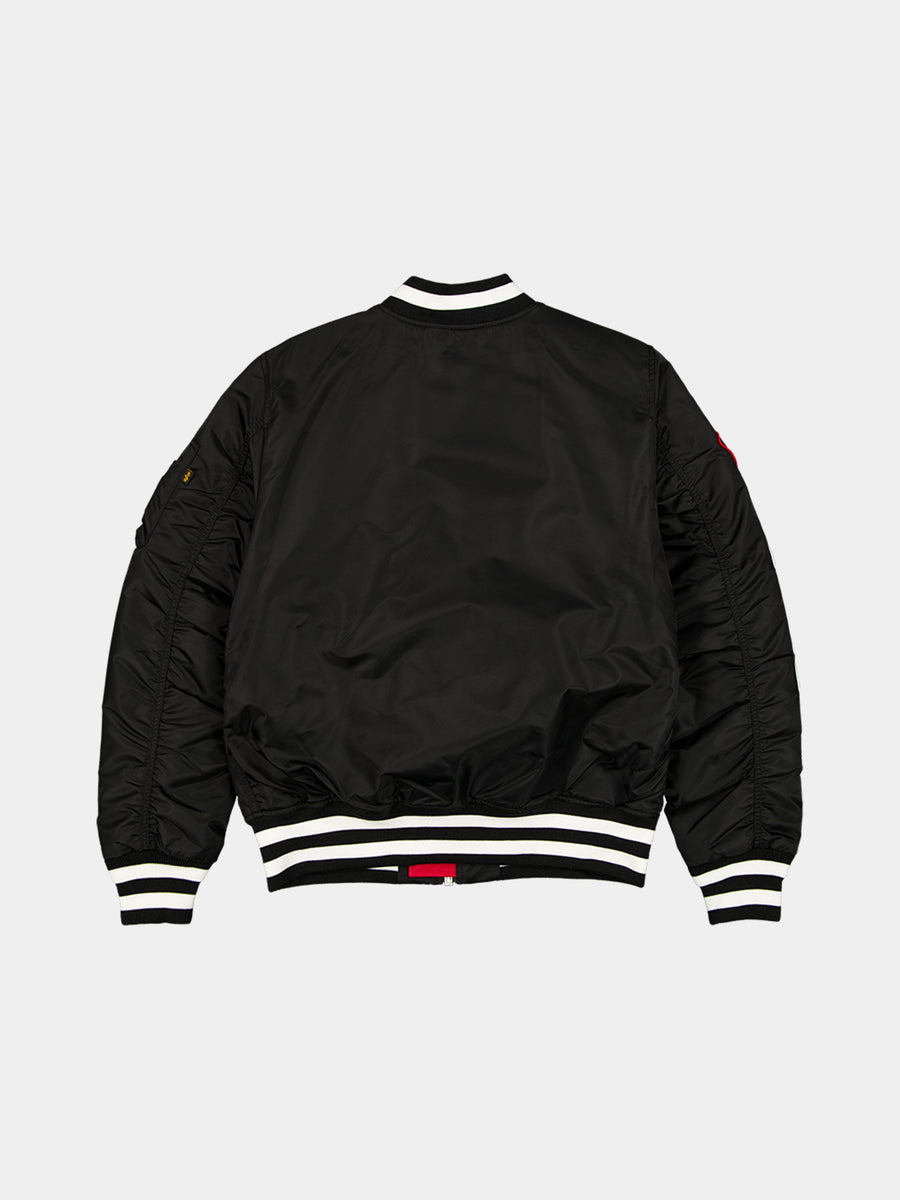 CHICAGO BULLS X ALPHA X NEW ERA MA-1 BOMBER JACKET (BLACK) OUTERWEAR Alpha Industries 