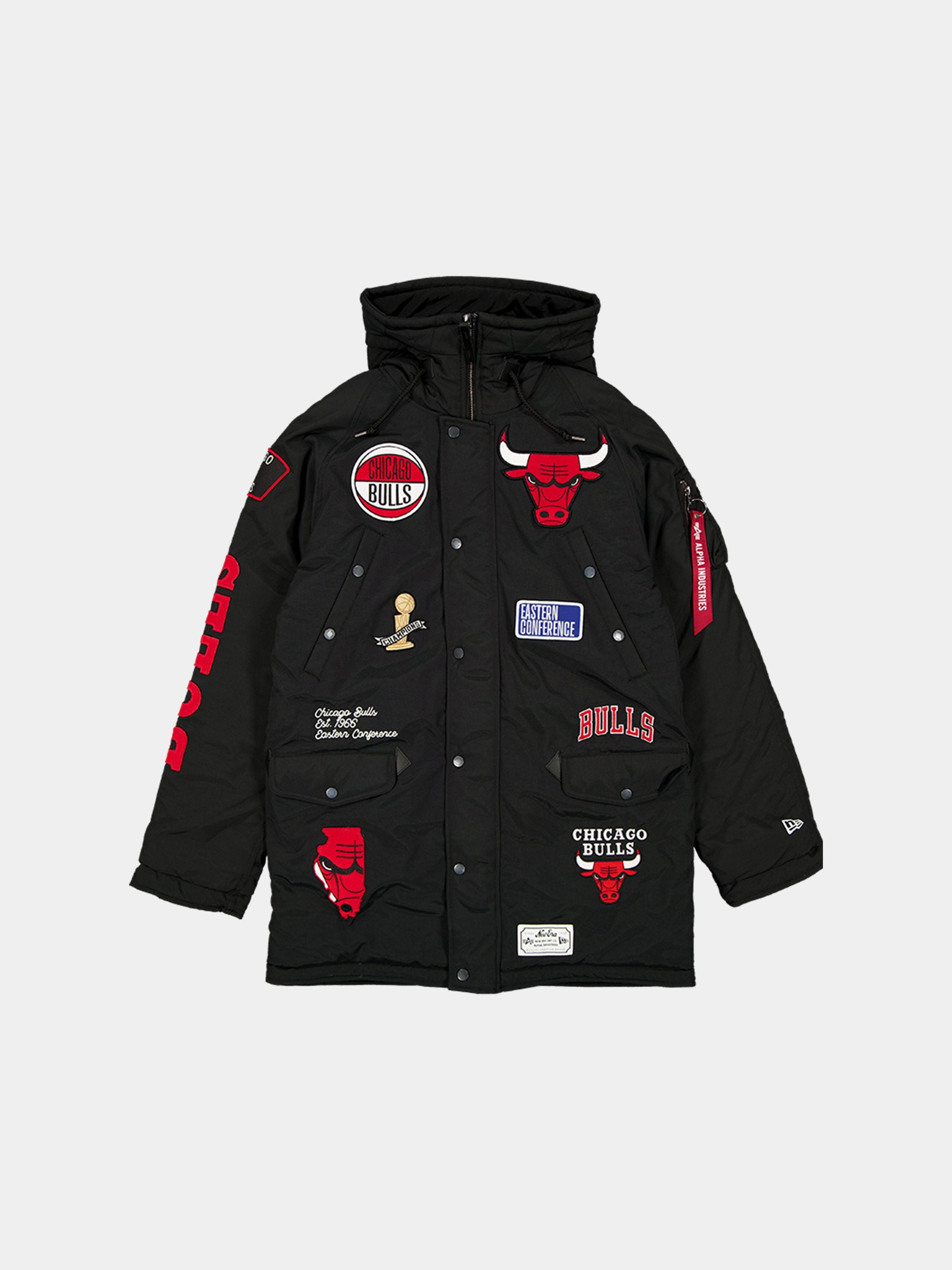 CHICAGO BULLS X ALPHA X NEW ERA N-3B PARKA OUTERWEAR Alpha Industries BLACK S 