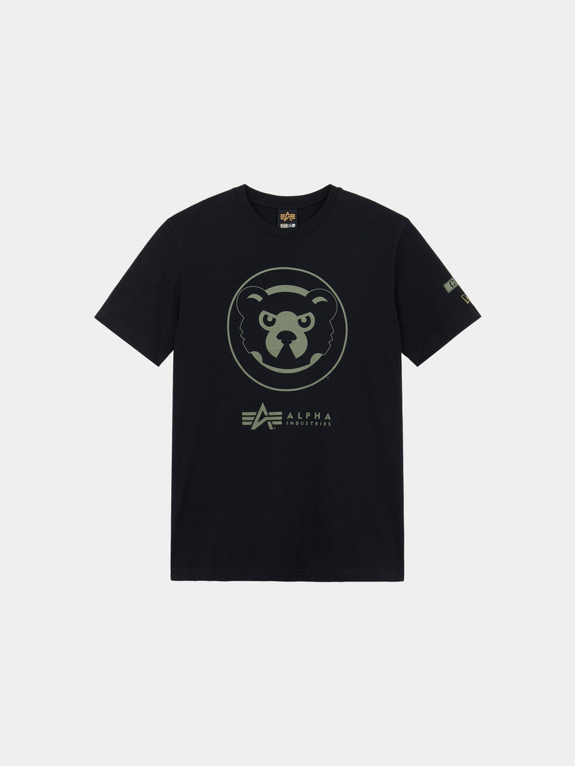 CHICAGO CUBS X ALPHA X NEW ERA T-SHIRT TOP Alpha Industries BLACK S 