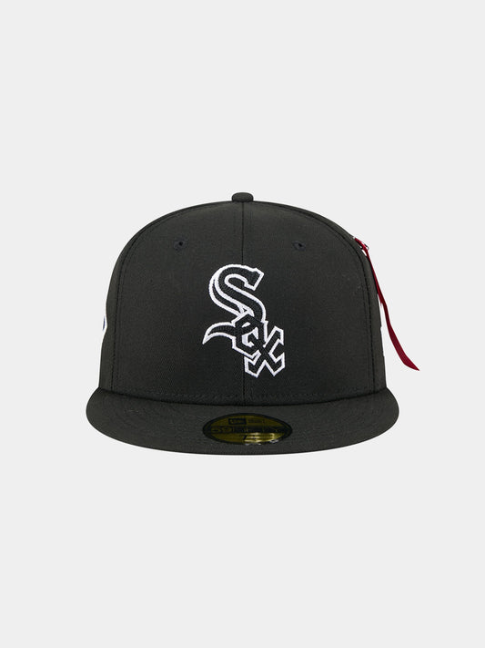 CHICAGO WHITE SOX X ALPHA X NEW ERA 59FIFTY FITTED CAP HAT NEW ERA BLACK 7 1/2 