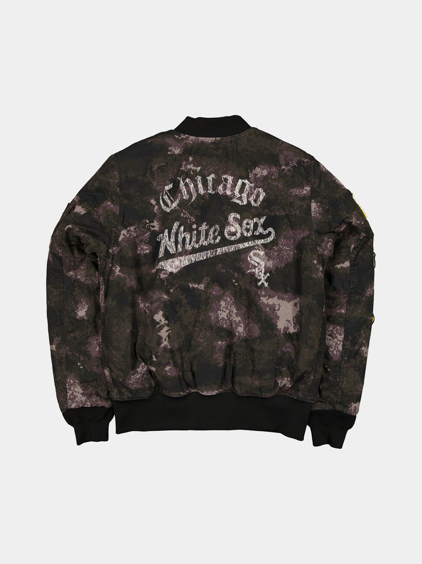 CHICAGO WHITE SOX X ALPHA X NEW ERA MA-1 BOMBER JACKET (BLACK CAMO) OUTERWEAR Alpha Industries 