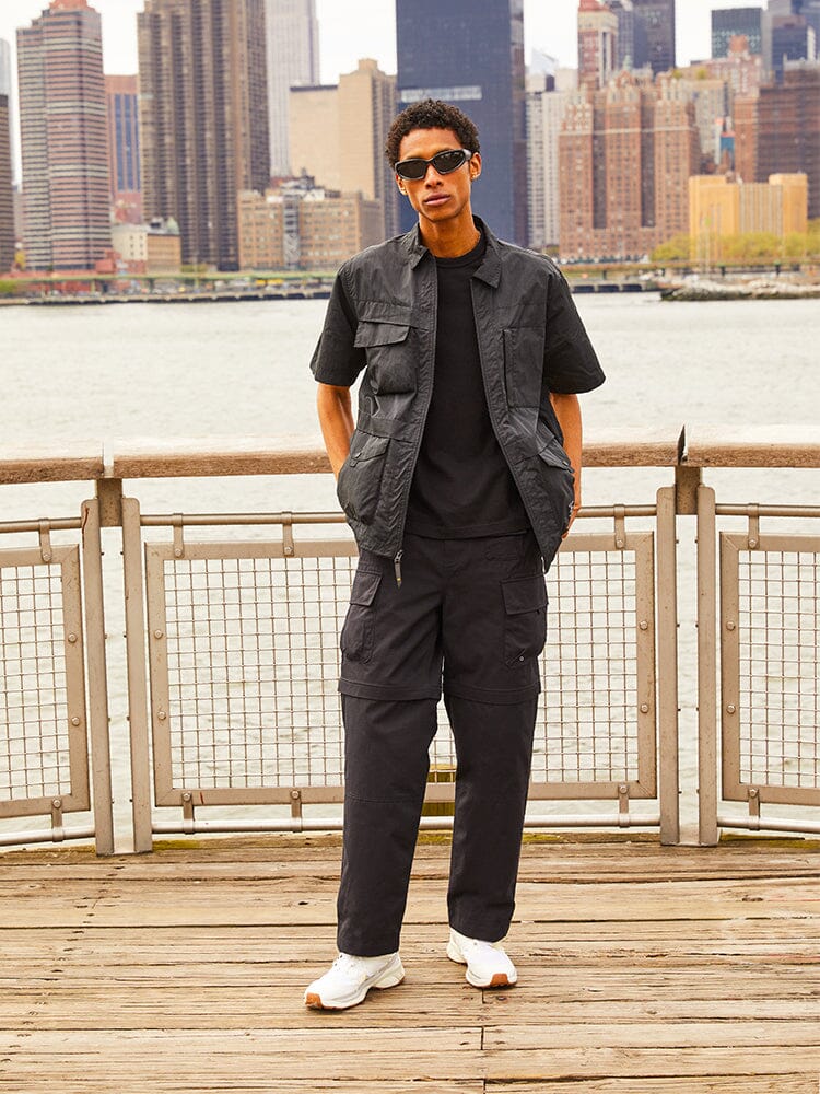 Alpha Industries Convertible Cargo Pant, Black.
