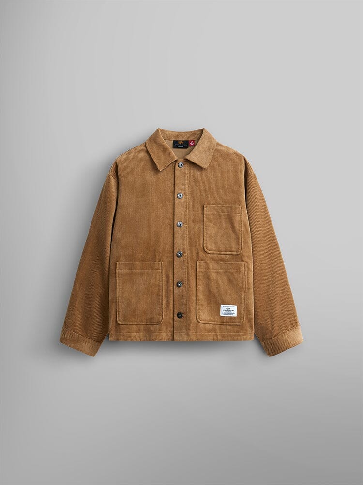 CORDUROY CHORE COAT W OUTERWEAR Alpha Industries BRONZED BROWN L 