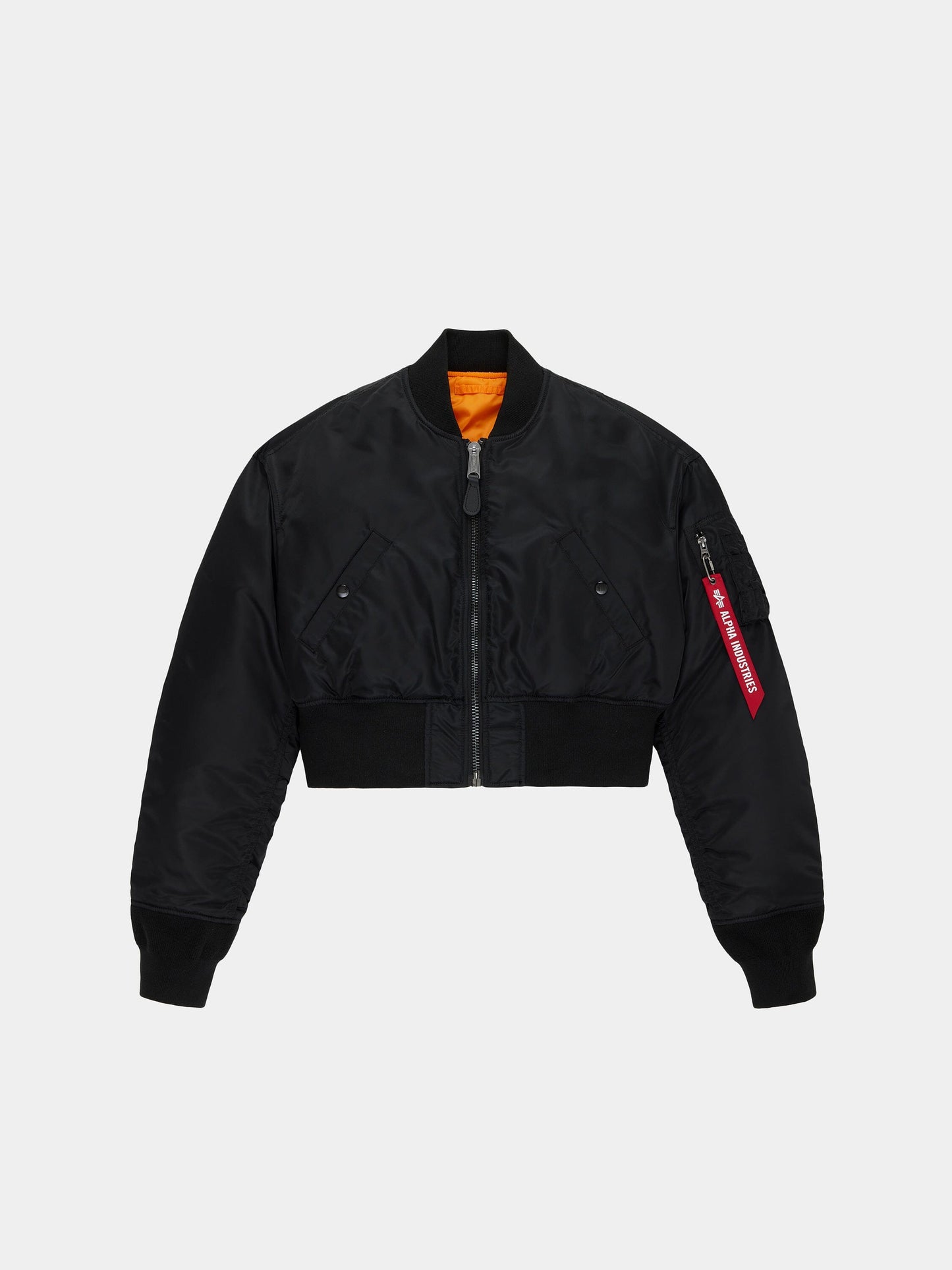 CROPPED MA-1 FLIGHT JACKET WOMENS OUTERWEAR Alpha Industries BLACK XS 