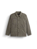 Alpha Industries Ctn Chore Coat, OG-107 Green, garment washed cotton, four front patch pockets, button closure, pointed collar.