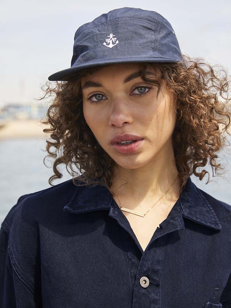 Alpha Industries Womens Canvas Chore Coat, Navy, Button-Down.
