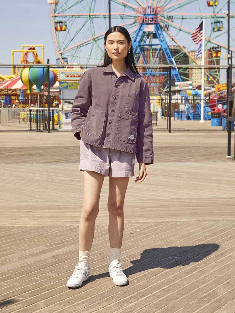 Alpha Industries Womens Canvas Chore Coat, Button-Down, Canvas Material.