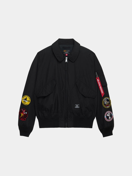 CWU 36/P RELAXED PATCHED FLIGHT JACKET OUTERWEAR Alpha Industries BLACK XXS 