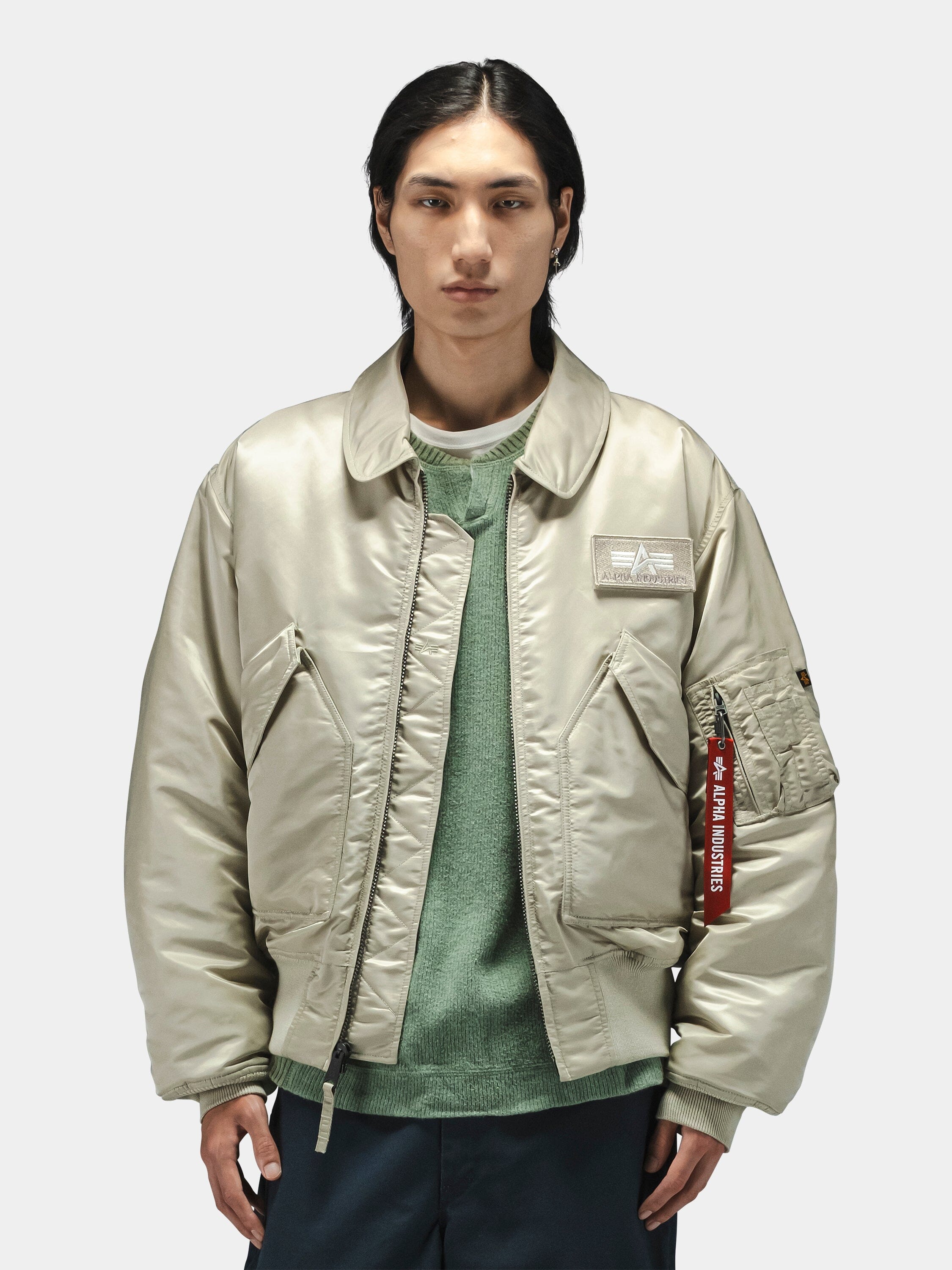 CWU-45 アルファ　USA製　L　グリーン系 Men's CWU 45/P Bomber Jacket (Heritage) | Alpha Industries