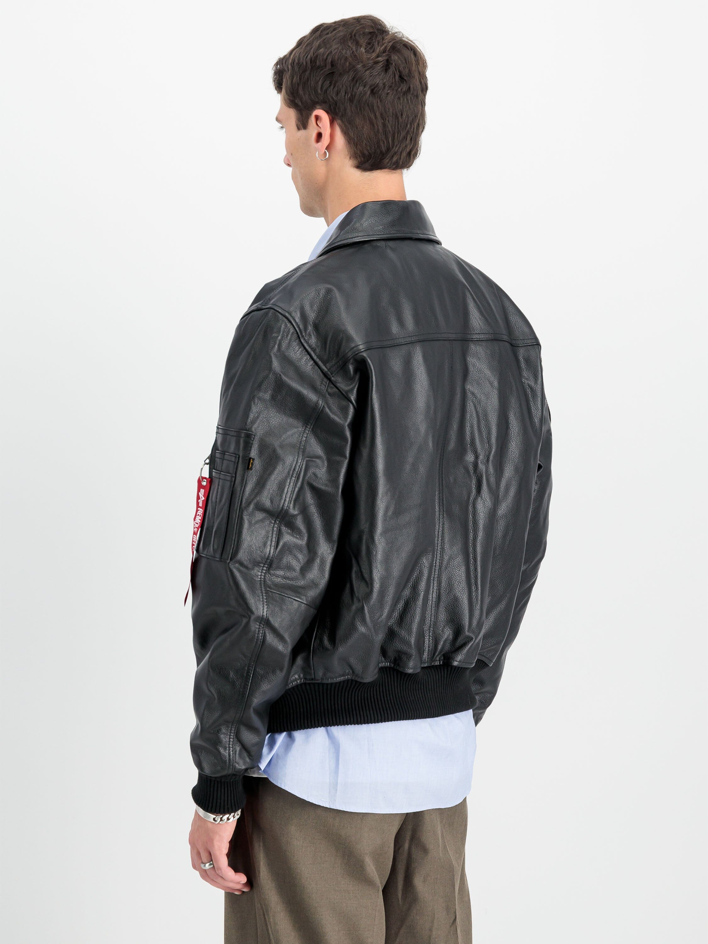 CWU 45/P LEATHER BOMBER JACKET (HERITAGE) FLIGHT Alpha Industries 