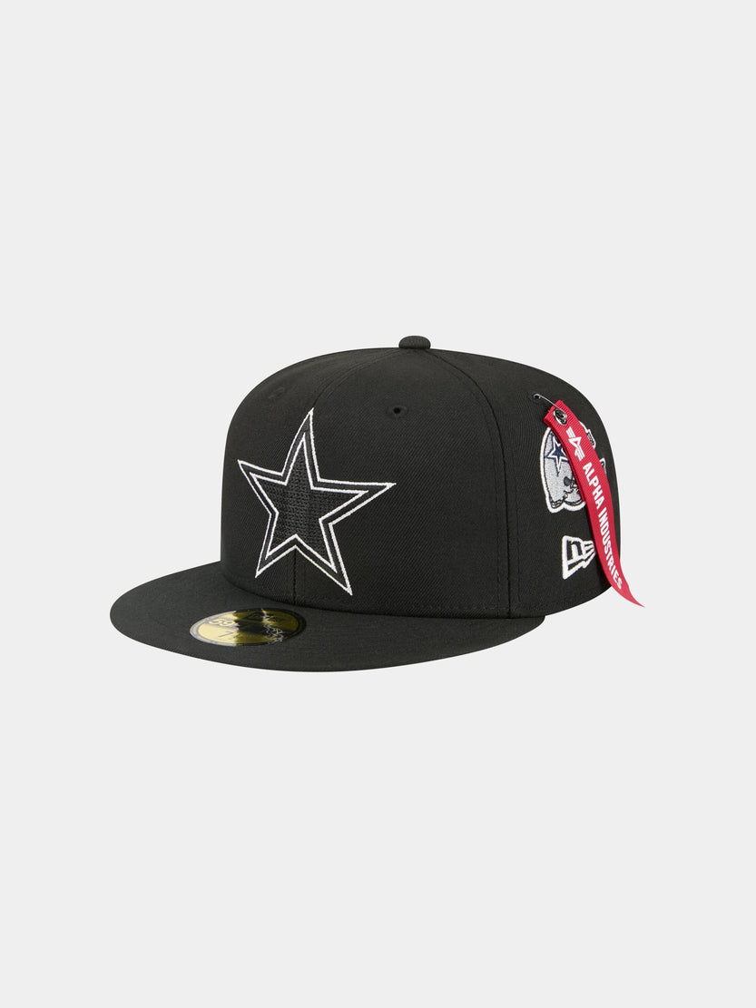 DALLAS COWBOYS X ALPHA X NEW ERA 59FIFTY FITTED CAP ACCESSORY Alpha Industries BLACK 7 1/8 