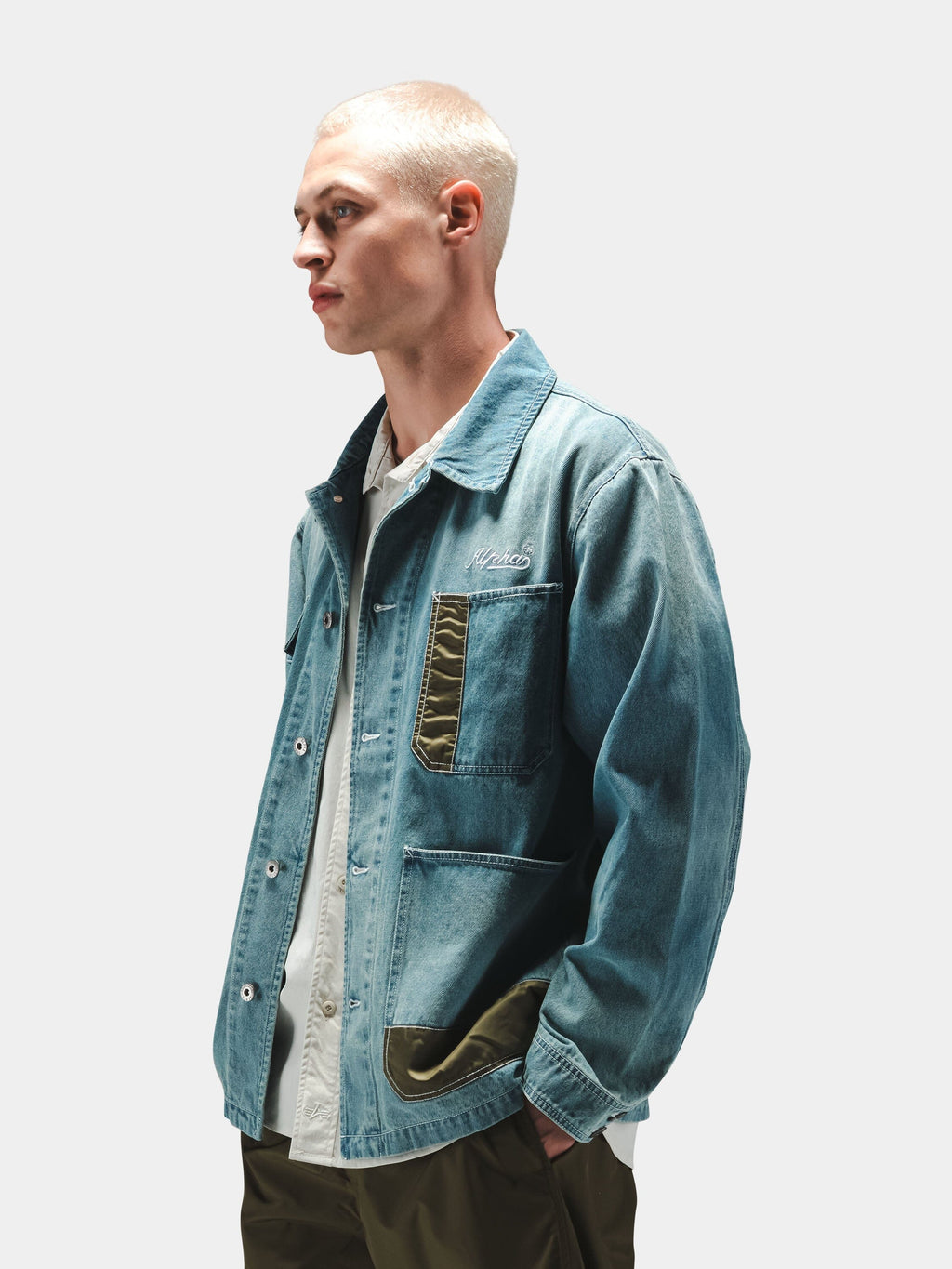DENIM RELAXED CHORE COAT OUTERWEAR Alpha Industries 
