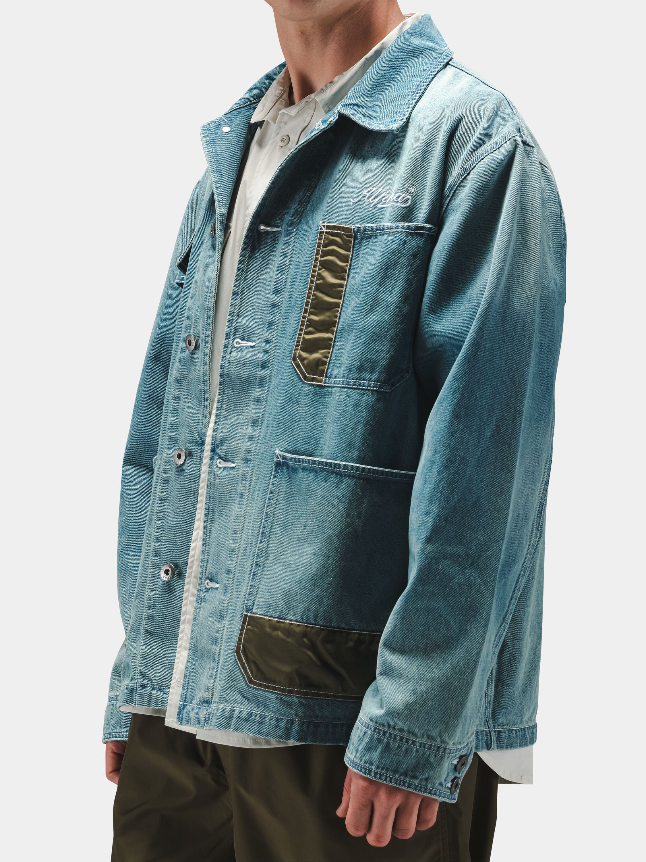 DENIM RELAXED CHORE COAT OUTERWEAR Alpha Industries 