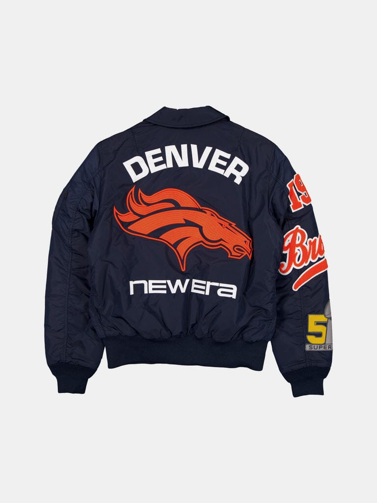 DENVER BRONCOS X ALPHA X NEW ERA MA-1 COLLARED BOMBER JACKET OUTERWEAR Alpha Industries 