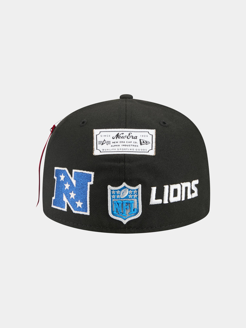 DETROIT LIONS X ALPHA X NEW ERA 59FIFTY FITTED CAP ACCESSORY Alpha Industries 